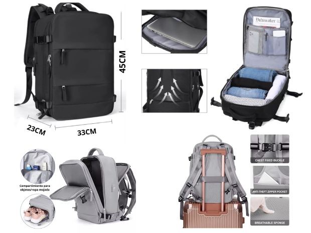 &u+ MOCHILA NOTEBOOK VIRAL 30L VIAJERA